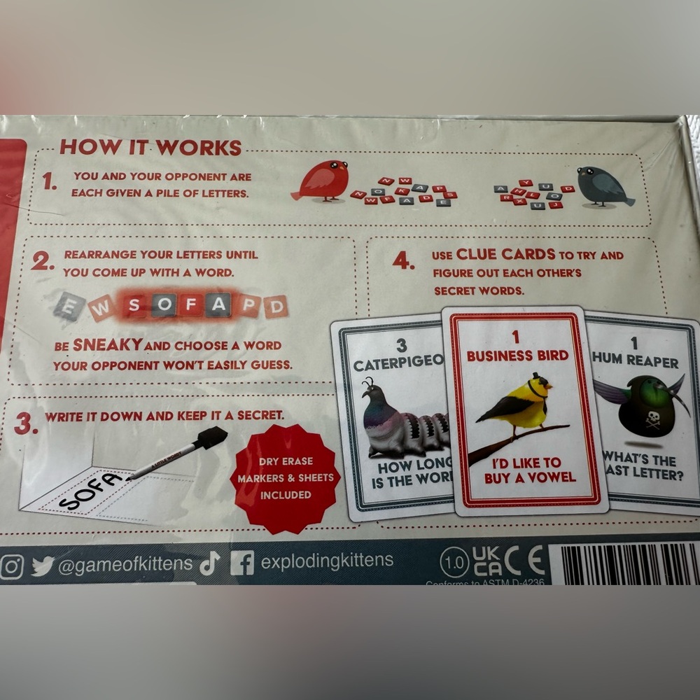A Little Wordy Game by Exploding Kittens - Picture 12 of 13
